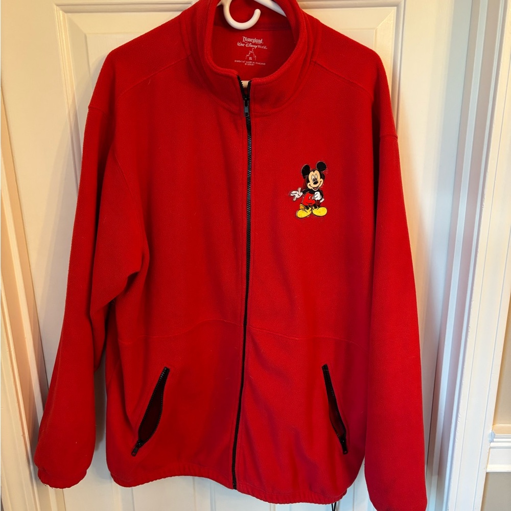 Disney World Red Mickey Fleece Jacket